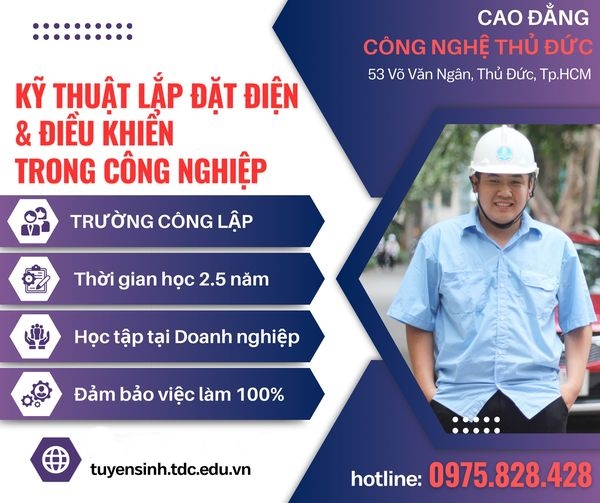 NGÀNH KỸ THUẬT LẮP ĐẶT ĐIỆN VÀ ĐIỀU KHIỂN TRONG CÔNG NGHIỆP – NGÀNH HỌC ĐÁP ỨNG NHIỀU VỊ TRÍ VIỆC LÀM TẠI DOANH NGHIỆP ĐIỆN